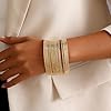 AYWFCBF Gold Bangle Bracelets for Women, 17 Pcs Boho Stackable Indian Bangles Multi Layer Textured Chunky Bracelets Jewelry Set for Women #2