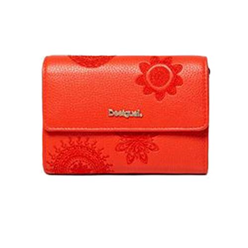 Preisvergleich Produktbild Desigual Accessoire Mone Dark Amber Alba Börse mit Druckknopf14 cm Carmin