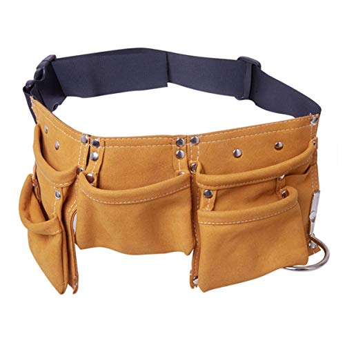 NUOBESTY Riñonera Niño Bolsa de Herramientas de jardín para niños Bolsa de Cintura portátil Bolsa de Herramientas de reparación de riñonera para niñas niños (Amarillo Claro) Ferramentas