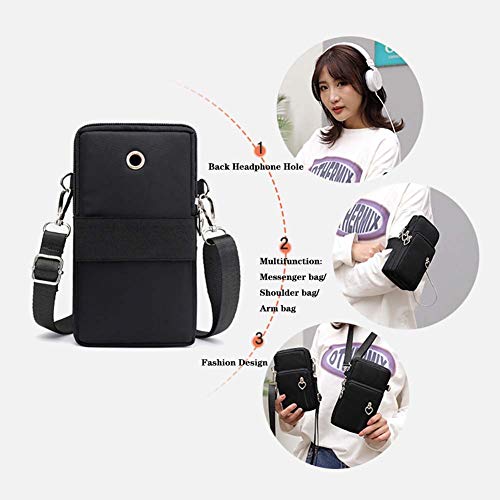 Mintegra Crossbody Phone Purse Nylon Shoulder Pouch Walking Wallet Wristlet Sport Armband #TOP4