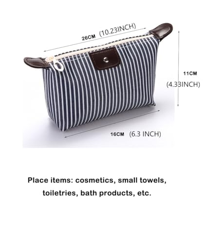 Image of THTAJ 2 Pack Make Up Bag,Travel Make Up Bag,Toiletry Bag,Nylon Cosmetic Bag,Light Pink Makeup Bag,Skin Care Bag,Preppy Makeup Bag,Make Up Bag For Traveling,Tiny Makeup Bag,Trendy Makeup Bag,