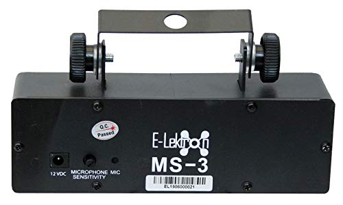 E-Lektron MS-3 Multi-Spot Lichteffekt 3-fach LED Strahler R/G/B Musiktakt gesteuert