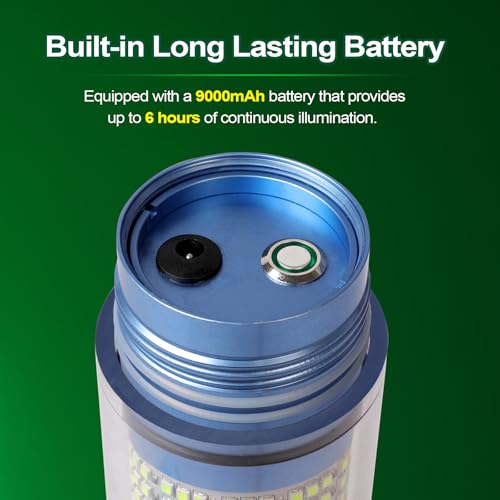 Luz de pesca subacuática解決 los problemas de visibilidad nocturna con batería de 9000 mAh 6
