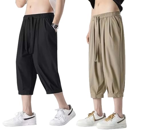 Image of Lymio Men Shorts || Three Quarter Pant for Men || 3 /4 Casual Cotton Shorts (Short-46-49)