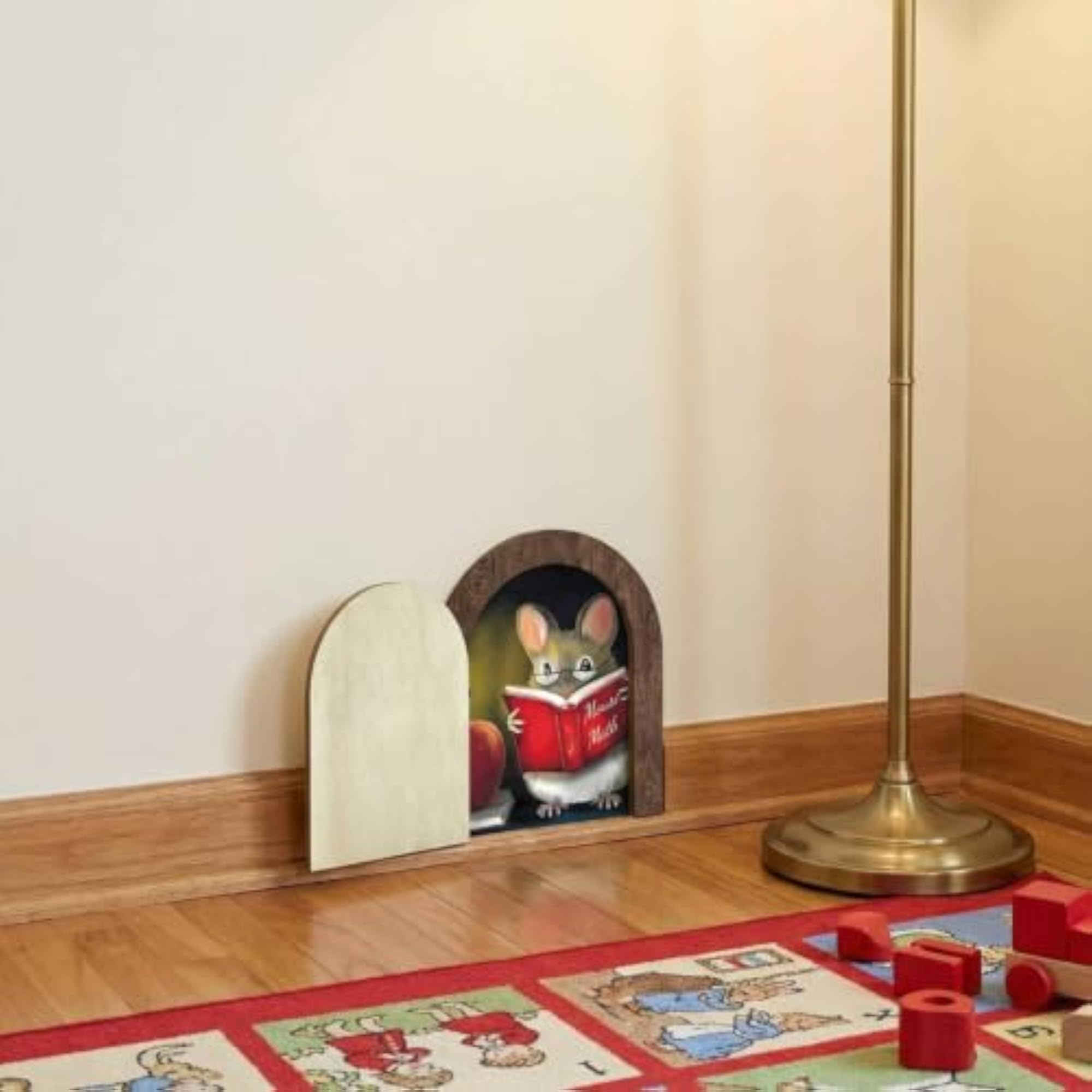 Door Wall Decal 3D Hole Sticker Creative Gift