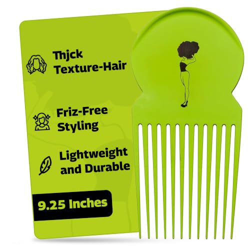 Peine Afro para Cabello Rizado con Mango Ergonómico miniatura 1