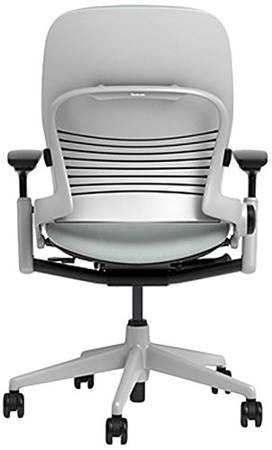 Image of Steelcase Leap Chair with Platinum Base & Hard Floor Caster, Alpine