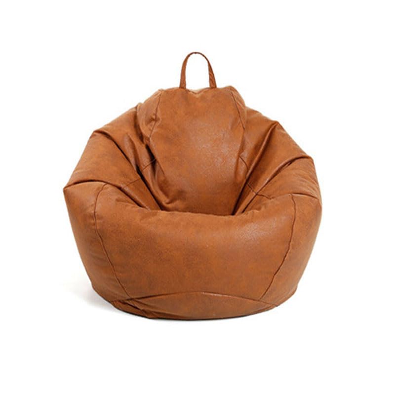 Puf de jardín impermeable grande para uso en interiores y exteriores, color marrón, 100 cm x 120 cm