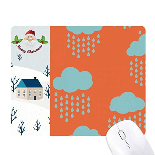 Cadeau de Noël maison tapis de souris nuages orange la pluie original