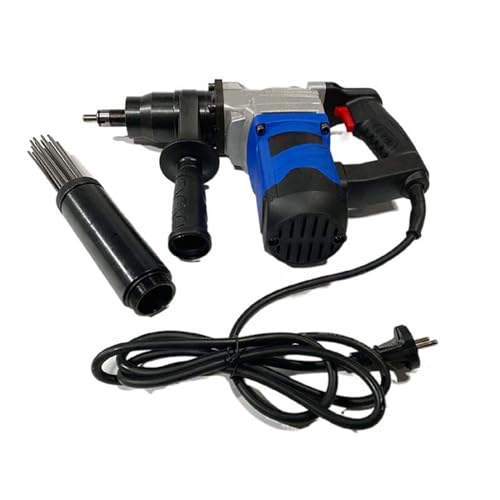 HUVIOVED Scaler Elettrico Dell'ago, Pistola Antiruggine Elettrica da 1100 W/Scaler per Aghi con Impugnatura A Pistola di Grado Industriale per La Rimozione della Vernice delle Scorie di Saldatura