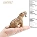Gemini&Genius Smilodon Action Figure Toy, Saber-Toothed Tiger Wild Animal Model Toy, Beautiful and Accurate Sculptures of Tiger Animal Figure, Gift, Collection, Display & Play for Kids Collectors