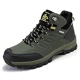 Botas de Senderismo for Hombre, Botines cálidos, Zapatos de Invierno Antideslizantes, Calzado for Nieve for Escalada Masculina(Green,EU 44)