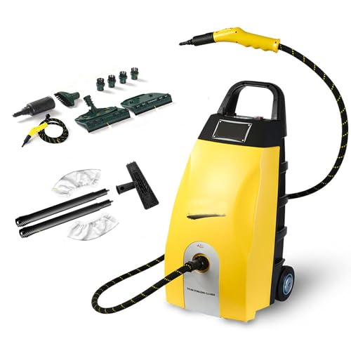 3 5L High-Pressure Steam Cleaner - 3000W Multi-Use Washer for Home Car Deep Cleans Kitchen Grease Carpets Sofas
