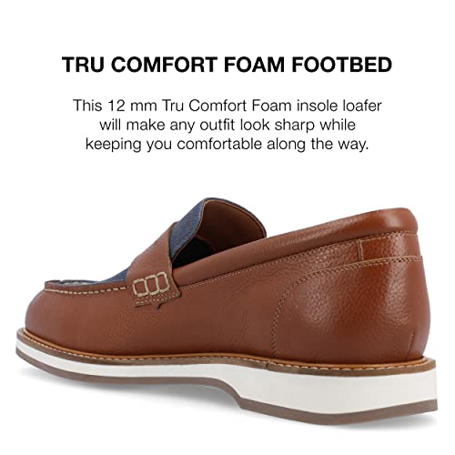 Thomas & Vine Mens Kaufman Tru Comfort Foam Moc Toe Slip-on Penny Loafer4