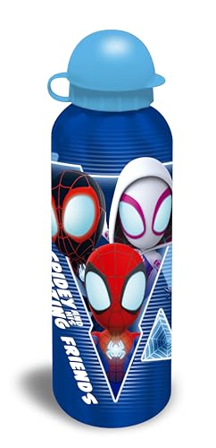Kids Licensing - Botella de Aluminio Spidey 500ml + Sandwichera