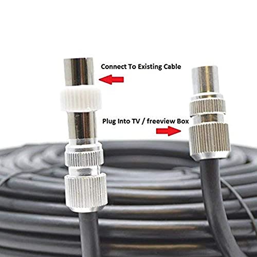 SSL Satellites Fully Assembled Digital TV Aerial Cable Use Extension Kit with Male, Male Connections - Image 3