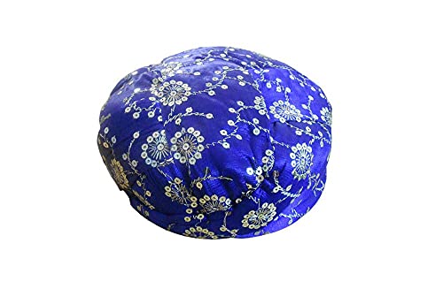 Chapeau indien pagri pour mariage et fêtes turban traditionnel bleu homme 23 pouces