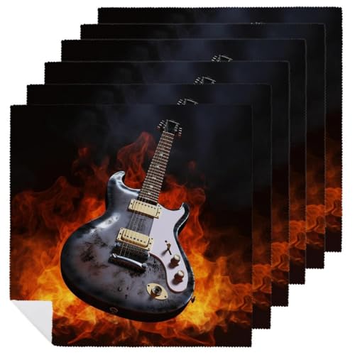 Servilletas de guitarra de rock higiénicas y prácticas para limpiar con estilo 2