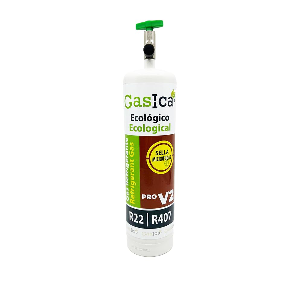 1 confezione a gas ecologica sostituita 800gr gas R407C R22 + chiave passo aria condizionata climatizzazione gas congelazione peso neto 400gr