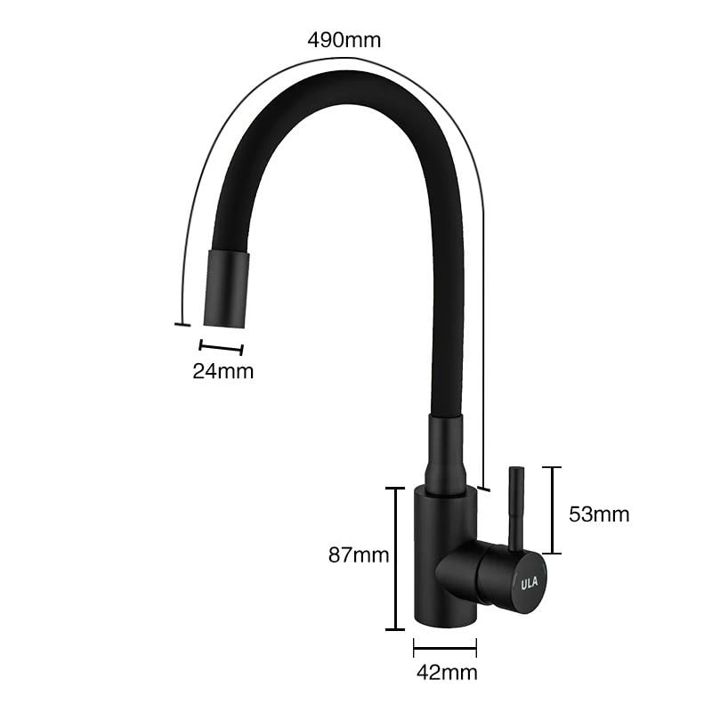 Buse flexible robinet d'évier de cuisine mélangeur rotatif 360 - 3