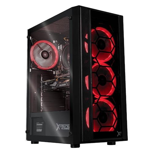 Hogar, XTREME PC GAMING AMD Radeon RX 6500 XT Ryzen 5 5500 SSD 250GB 2TB WiFi (Black Kronos)