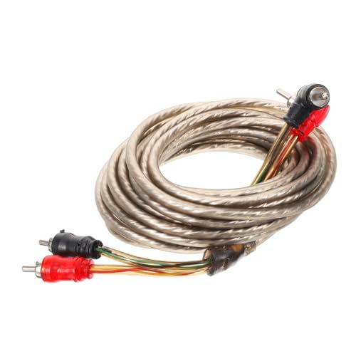 FUNOMOCYA Car Audio Amplifier Wiring Kit Speaker Cables Connectors for Easy Installation Compatible Subwoofer RCA Speaker Cable for Versatile Use