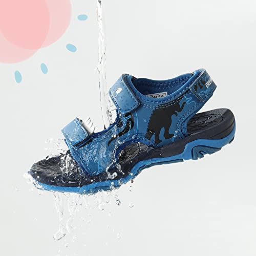 Image of DREAM PAIRS Boys Girls Summer Sandals | Outdoor Athletic Kids Sport Water Shoes Anti-slip Toddler Lightweight Comfortable Cute Cartoon Quick-drying