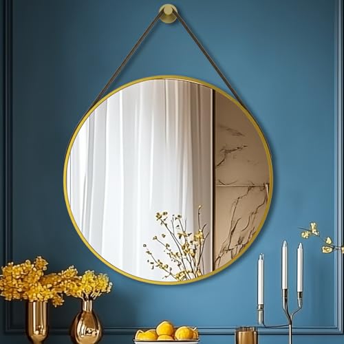 Artloge Espejo Redondo con Correa de Polipiel