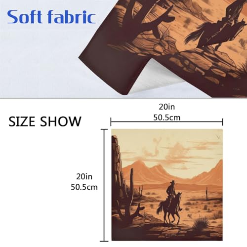 Servilletas de Tela Cuadradas Satin 20 x 20 Pulgadas Pack 6 miniatura 7