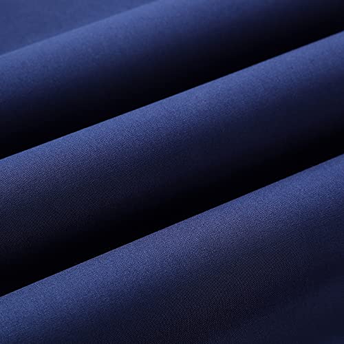 Wooqu Book Cloth Cloth Surface and Paper Backing Easy to Use Strong 17" x 29" Book Binding Navy Blue, 17 x 29 inch