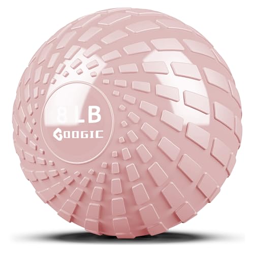 GOOGIC Slam Ball 8 lbs Medicine Ball Weighted Balls for Exercise and Workout, Strength, Cardio...