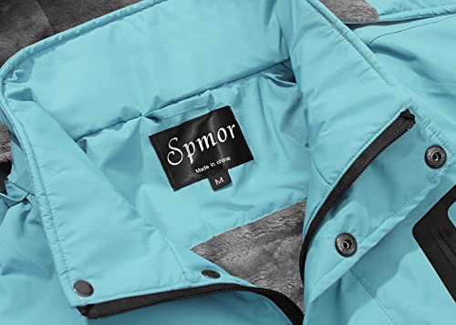 Image of Women's Waterproof Ski Jacket Mountain Rain Winter Coat Windproof Skin Hooded Jacket