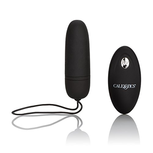 CalExotics Silicone Remote Bullet Vibrator Egg Massager - Black