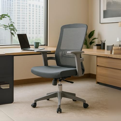 HAVAI Ergolite Mid Back Ergonomic Mesh Office Chair | One Lock Ti...