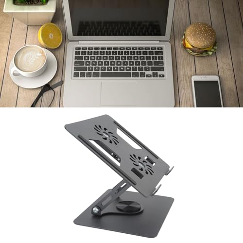 Soporte ajustable para laptop con ventilador de enfriamiento miniatura 2