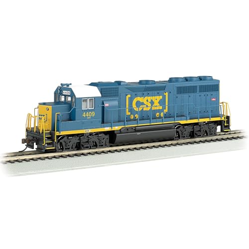 Bachmann Trains EMD GP40 Dcc Ready Diesel Locomotive CSX #4409 (Dark Future) - HO Scale, Prototypical Blue