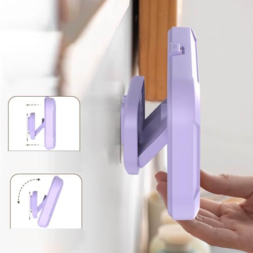 Soporte para teléfono para espejo de baño impermeable y regulable de pared 7