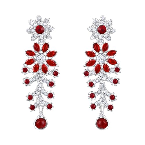 Image of Atasi International Diamond Necklace Jewellery Set for Women with Earrings and Maang Tikka for Wedding, Party, Engagements & Festivals