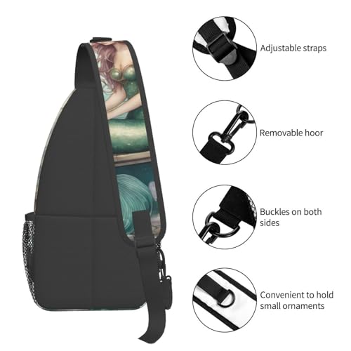 Mochila cruzada casual unisex Fairy Tale Mermaid03 miniatura 5