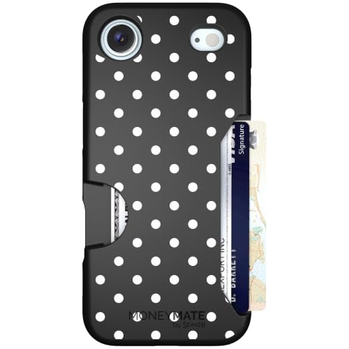 Scooch for iPhone Air Wallet Case Card Holder, Moneymate, Polka Dots