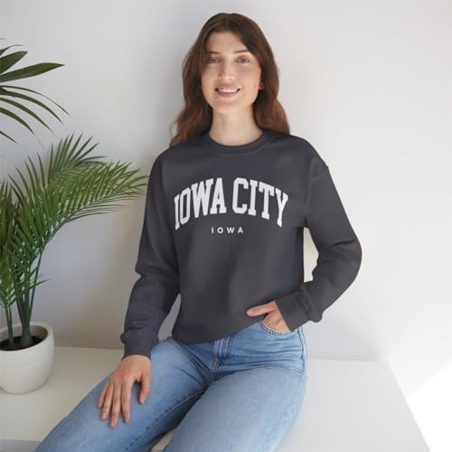Iowa City Iowa Adult Unisex Crewneck Sweatshirt2