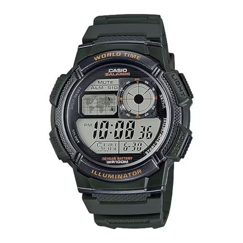 Casio Reloj con movimiento cuarzo japonés Man Ae 1000W 3A 40.0 mm