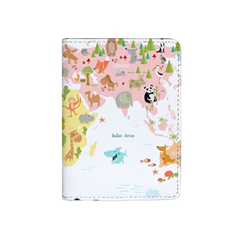Générique Jeansame Étui de passeport avec clip pour Motif carte du monde, Couleur 330., 14x10 cm, Décontracté passportclip 330. cm