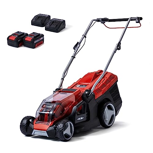 Einhell Power X-Change 36/36 Cordless Lawnmower With Battery (x2) and Charger (x2) - 36V Brushless...