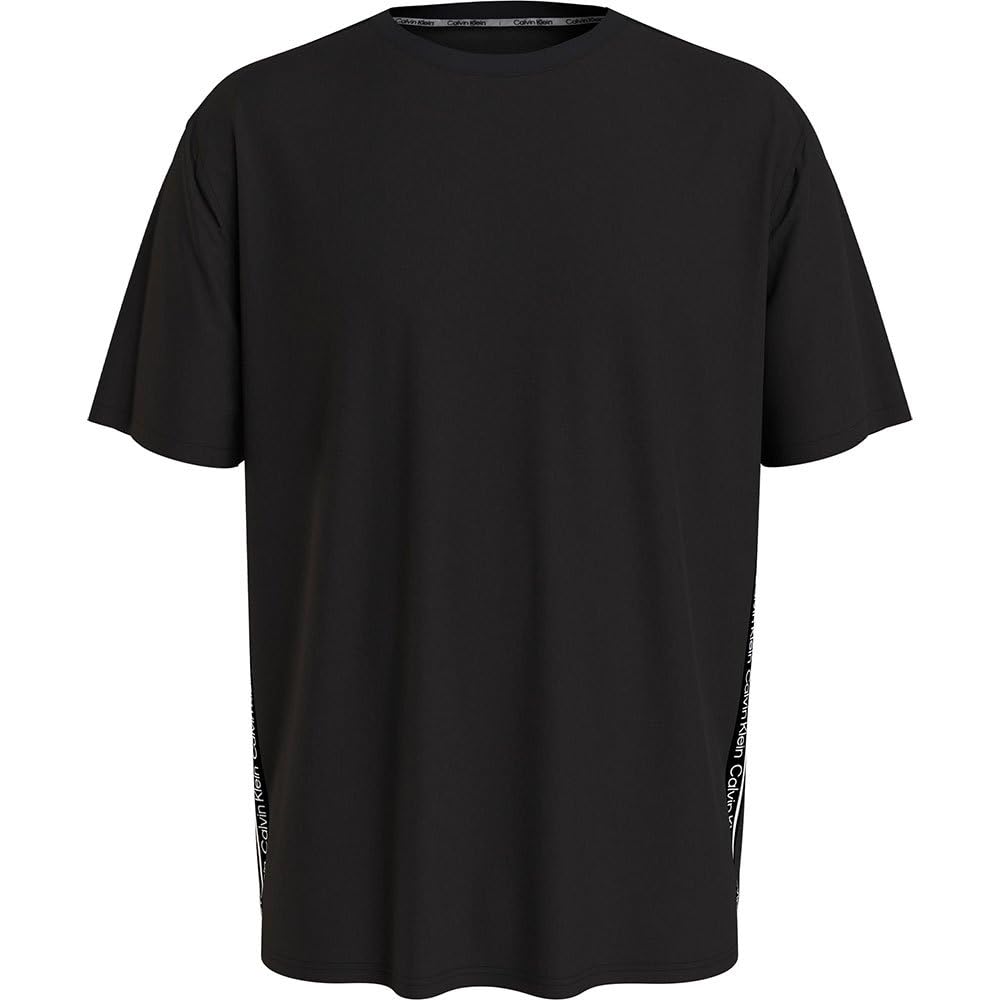 Calvin Klein Men Crew Neck Tape Tee Top Black, M