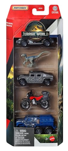 Colección Vehículos Dinosaurio Jurassic World Matchbox 20 Pz miniatura 2
