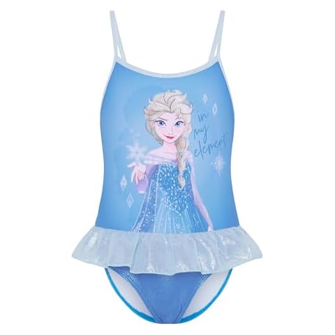 Disney Frozen Elsa Girls Skirted Swimsuit Cover