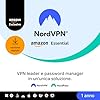 NordVPN Amazon Essential, 10 Dispositivi, 1 Anno, VPN & Password Manager, Codice Digitale