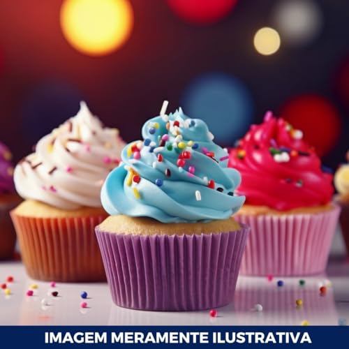 TAMAROZZI, KIT C/ 01 PCT. DE FORMINHA DE PAPEL P/CUPCAKE BRANCA 45 UN.