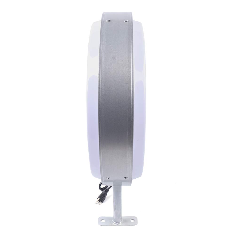 Caja de luz LED redonda de 50 cm – Letrero publicitario iluminado de doble cara para restaurantes, resistente al agua, letrero luminoso
